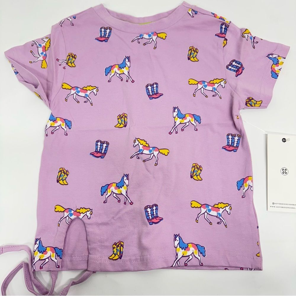 Sovereign Code Girls Top Lilac/Horses